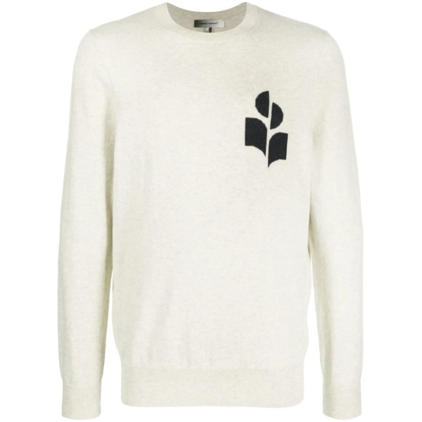 Evans logo-intarsia sweater
