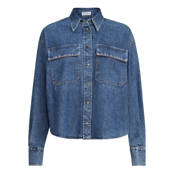flap-pockets overshirt