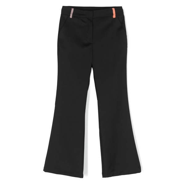 flared wool chinos