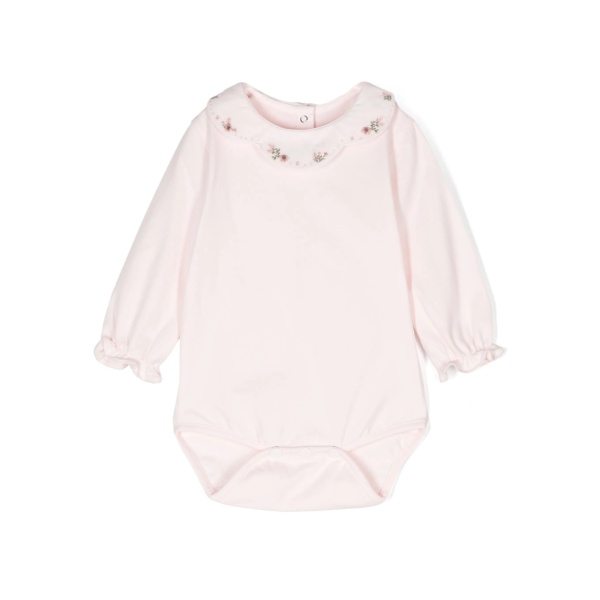 floral-embroidered bodysuit