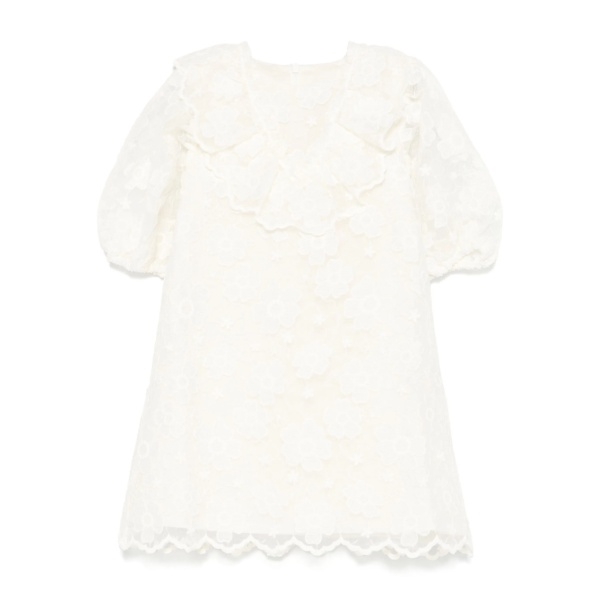 floral-embroidered dress
