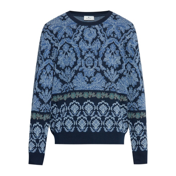 floral-pattern sweater