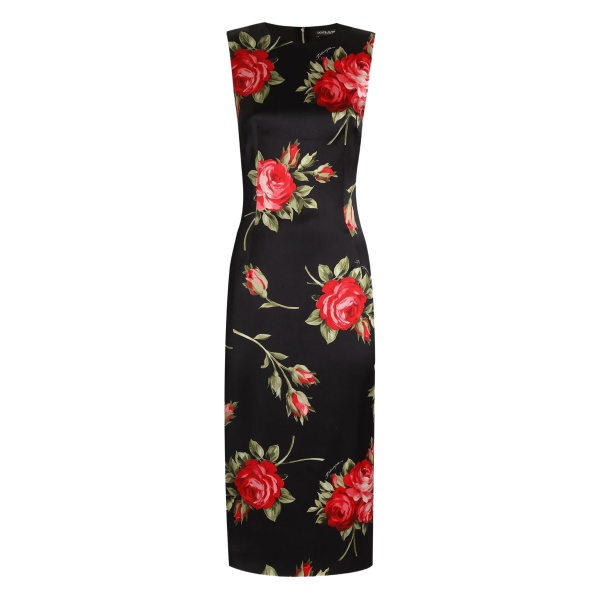 floral-print midi dress
