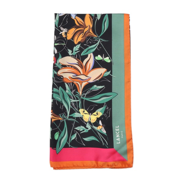 floral-print scarf