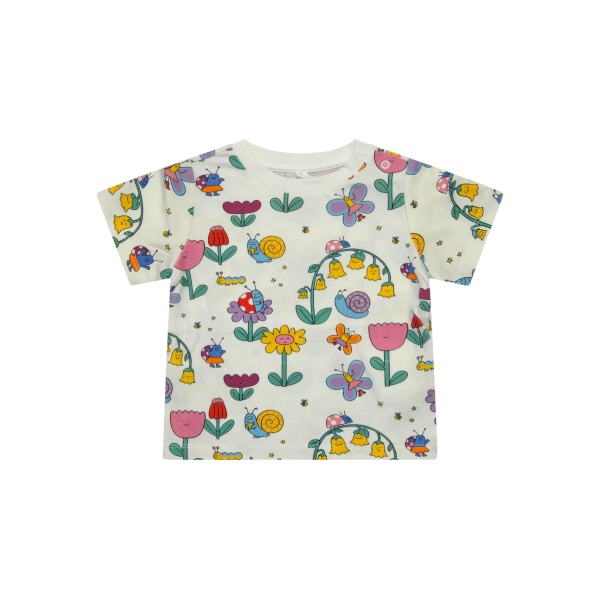 floral-print T-shirt
