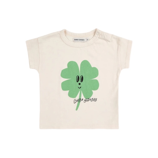 four-leaf clover-print T-shirt