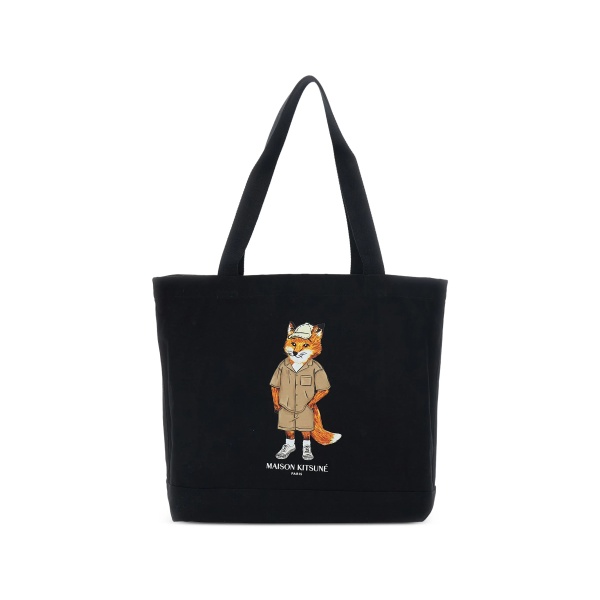 Fox-graphic tote bag