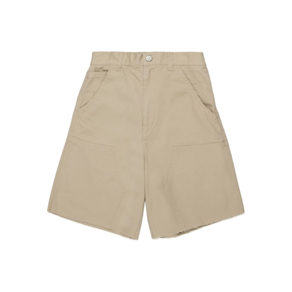 frayed cotton shorts