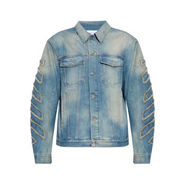frayed denim jacket