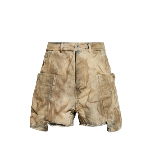 frayed pocket shorts