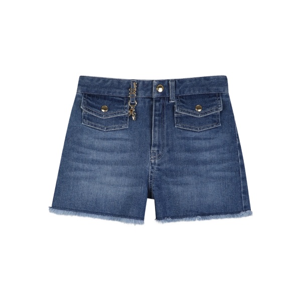 frayed pocket shorts