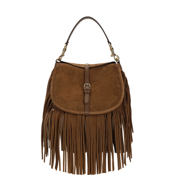 fringed shoulder bag