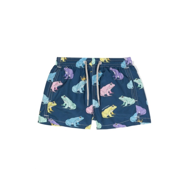 frog-print swim shorts