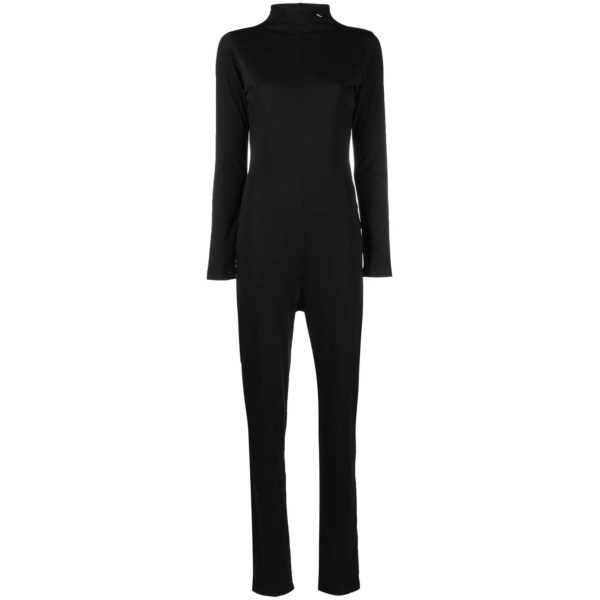Funnel neck logo jumpsuit