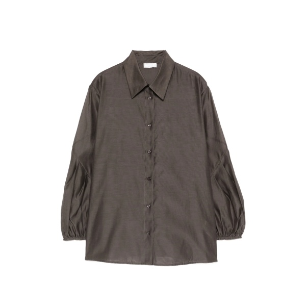gathered-sleeve shirt
