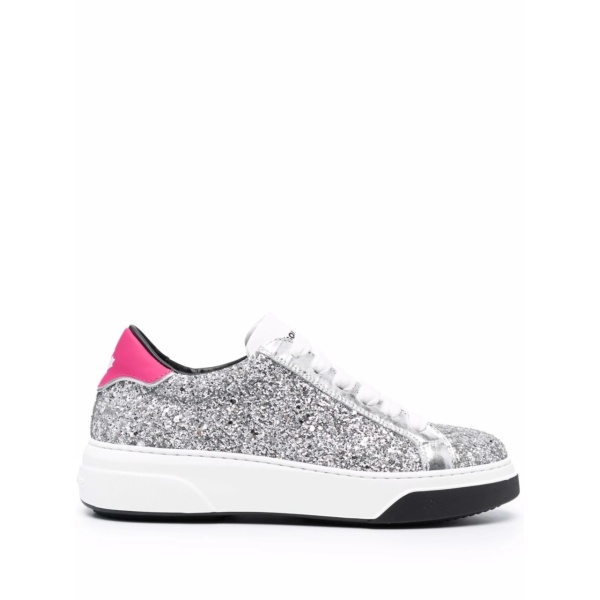 glittered low-top sneakers