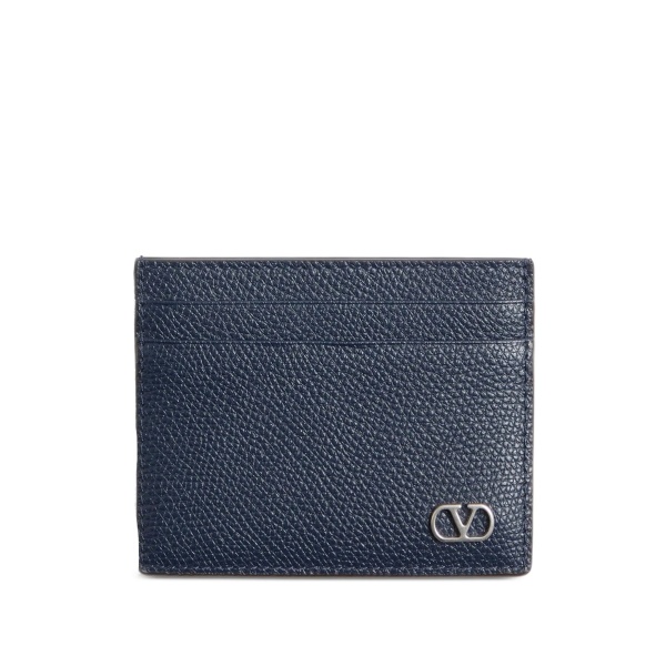 grained VLogo Signature card holder