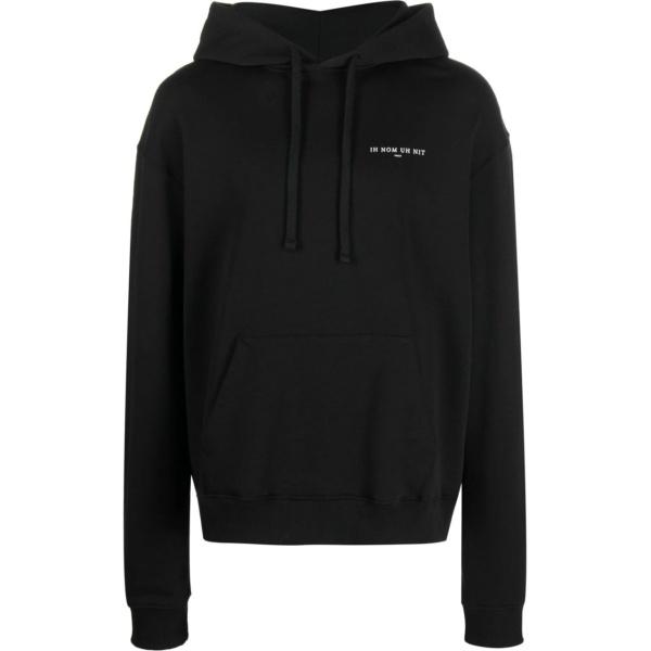 graphic-print cotton hoodie