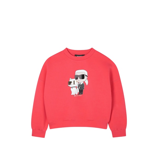 graphic-print crew-neck sweatshirt