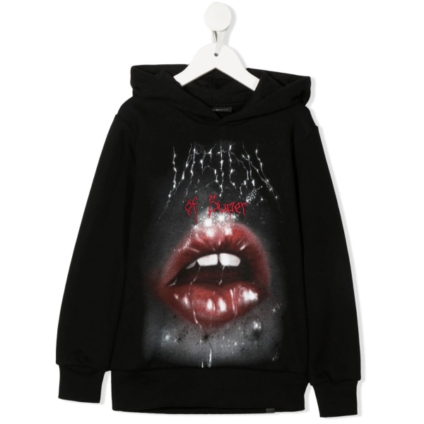 graphic-print hoodie