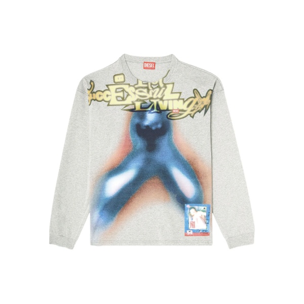 graphic-print long-sleeve T-shirt