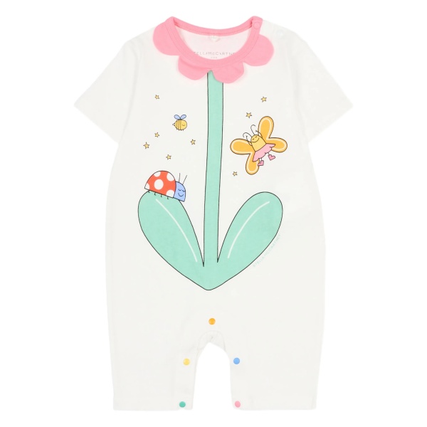graphic-print romper