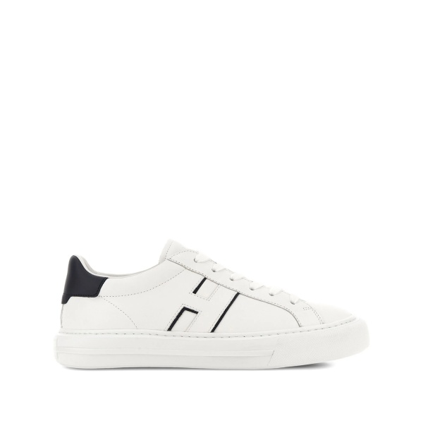 H691 logo-embellished leather sneakers