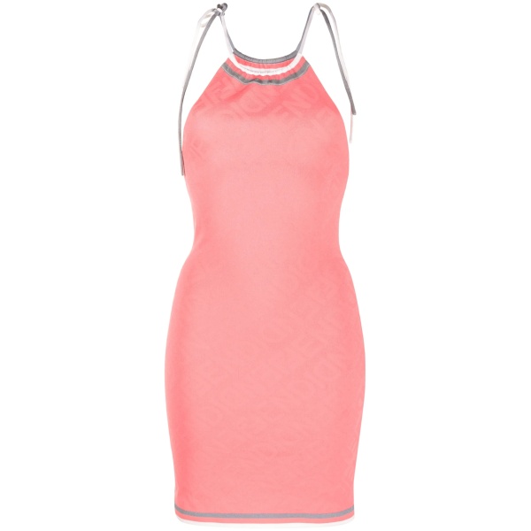 halterneck knitted dress