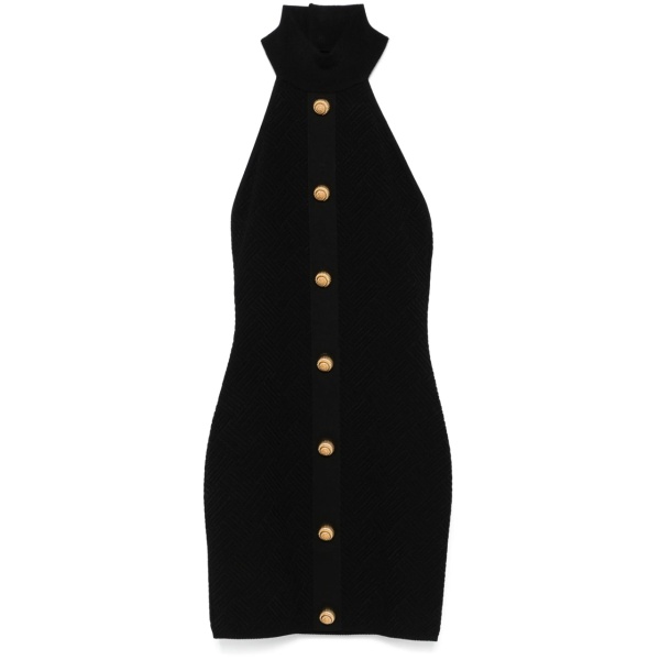 halterneck mini dress