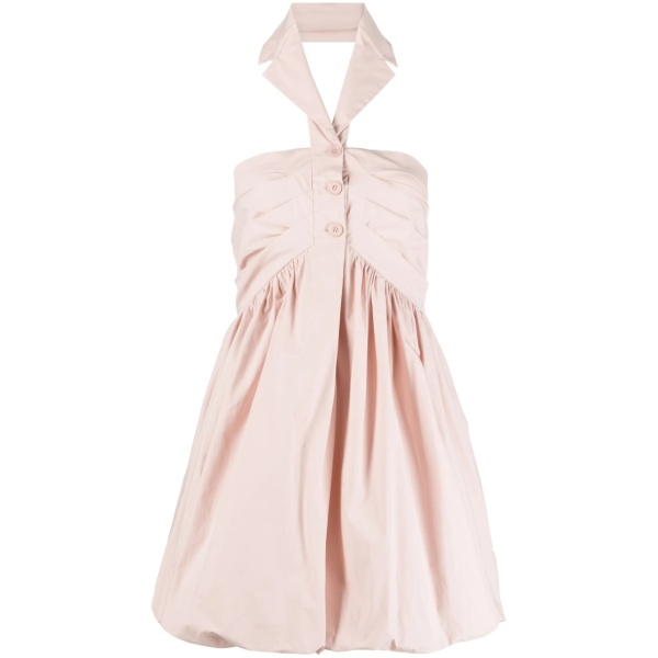 halterneck puffball minidress