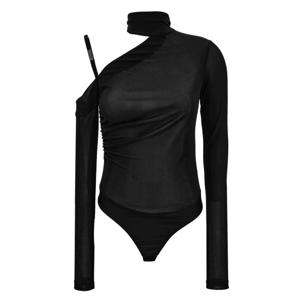 high-neck bodysuit