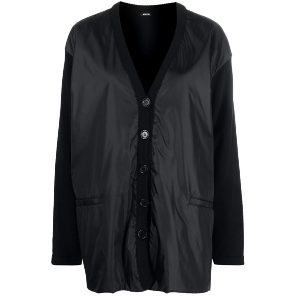 hybrid button-up cardigan
