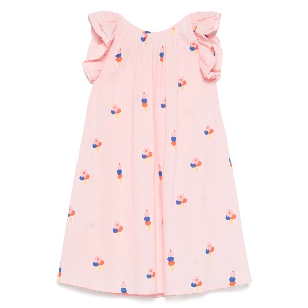 ice cream-motif cotton dress