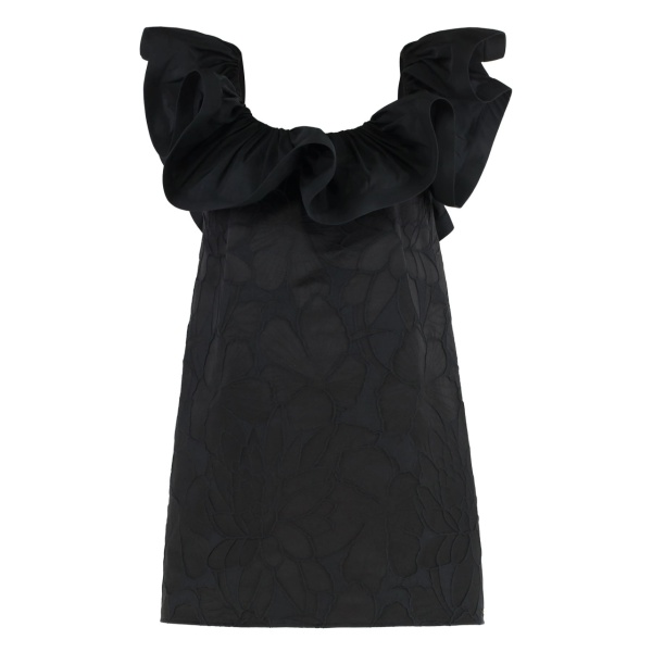 jacquard mini dress