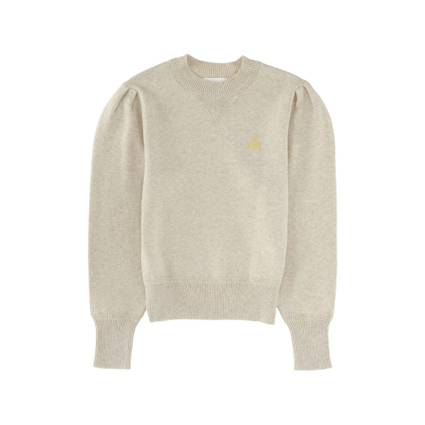 Kelaya puff-sleeve logo sweater