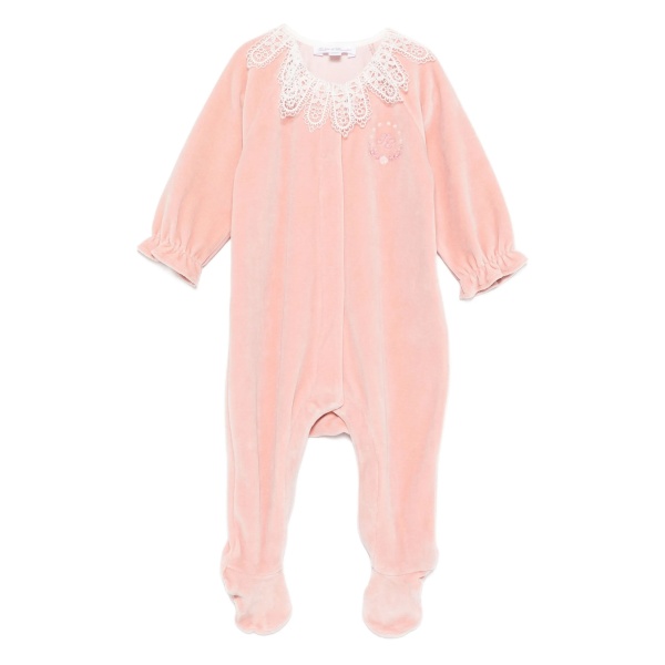 lace-collar velvet pajama