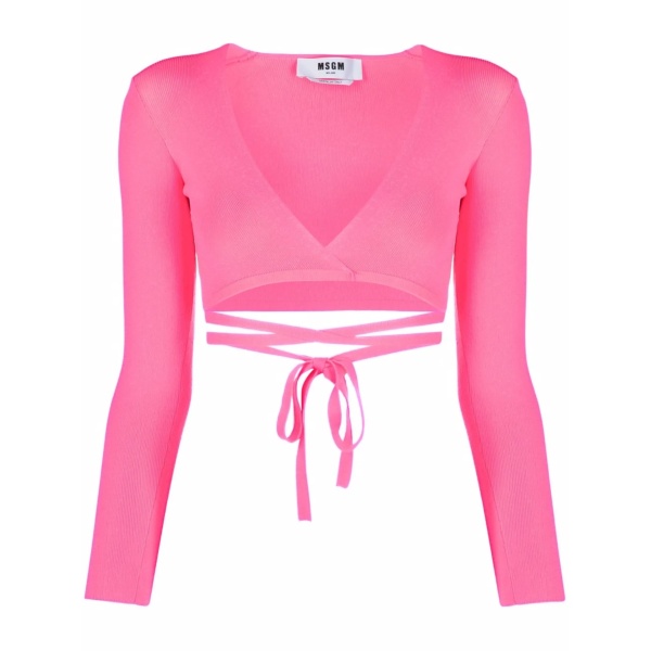 lace-up cropped top