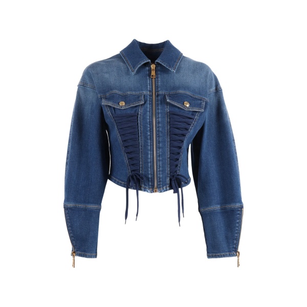 lace-up pocket jacket