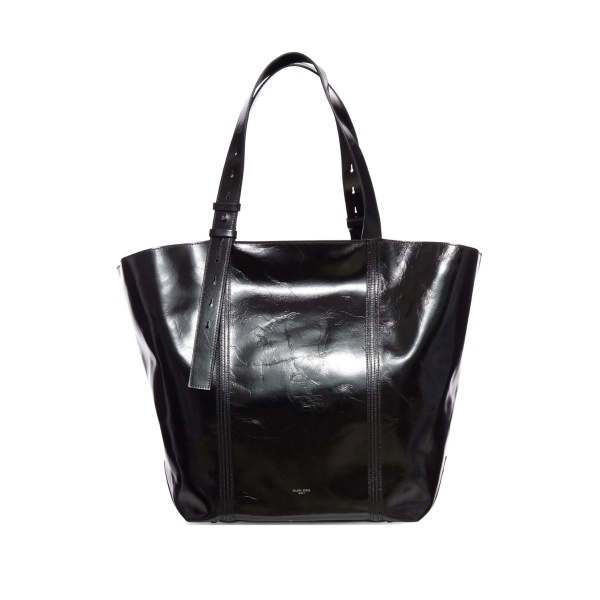 leather belt-detail tote bag