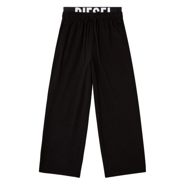 Leslie-D-Pop logo-print trousers