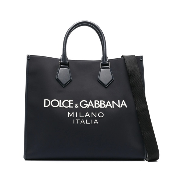 logo-appliqué tote bag