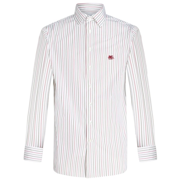 logo-embroidered cotton shirt