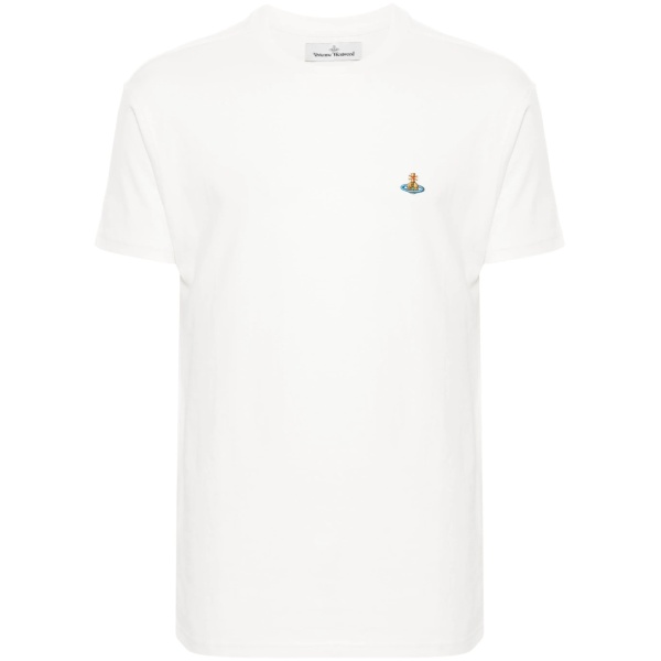 logo-embroidered cotton T-shirt