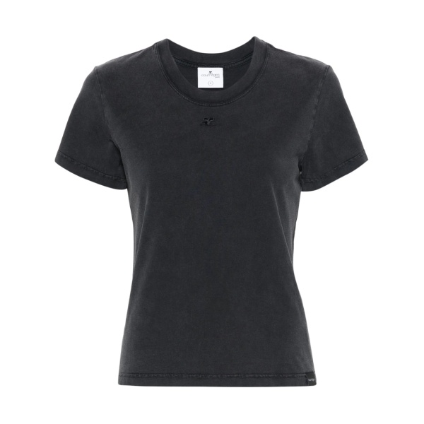 logo-embroidered cotton T-shirt