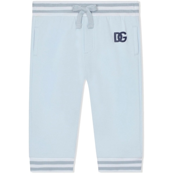 logo-embroidered cotton track pants