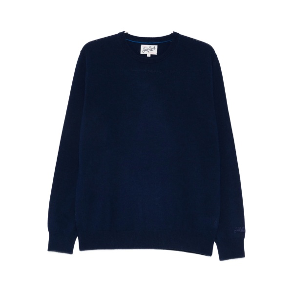 logo-embroidered crew-neck jumper