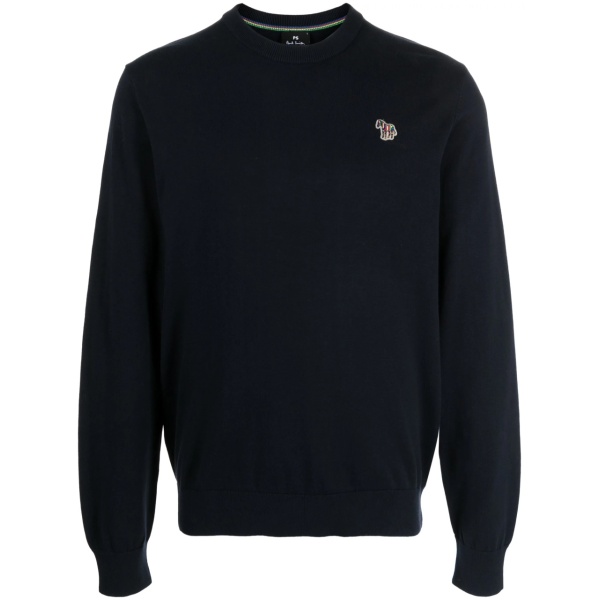 logo-embroidered organic-cotton sweatshirt