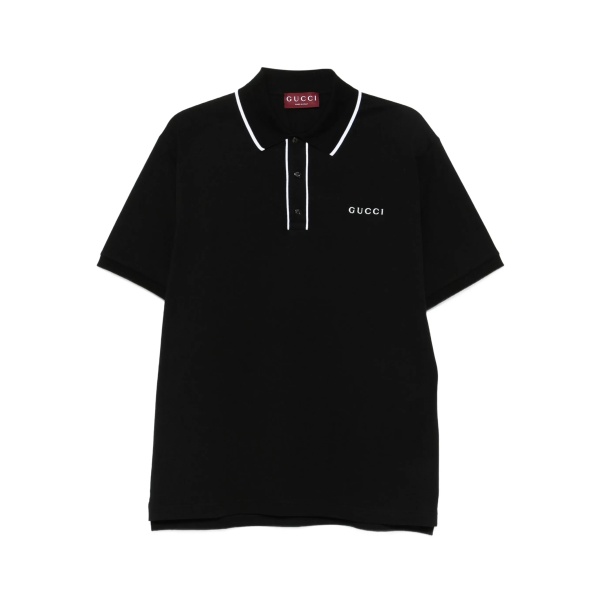 logo-embroidered polo shirt