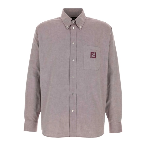 logo-embroidered shirt