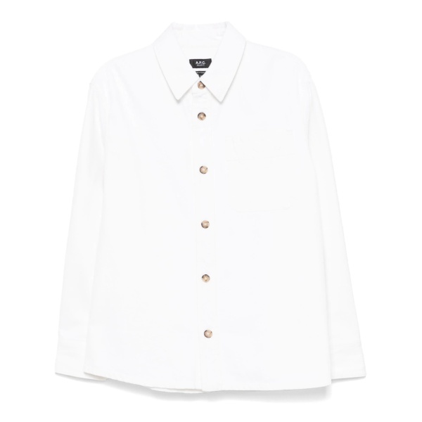 logo-embroidered shirt